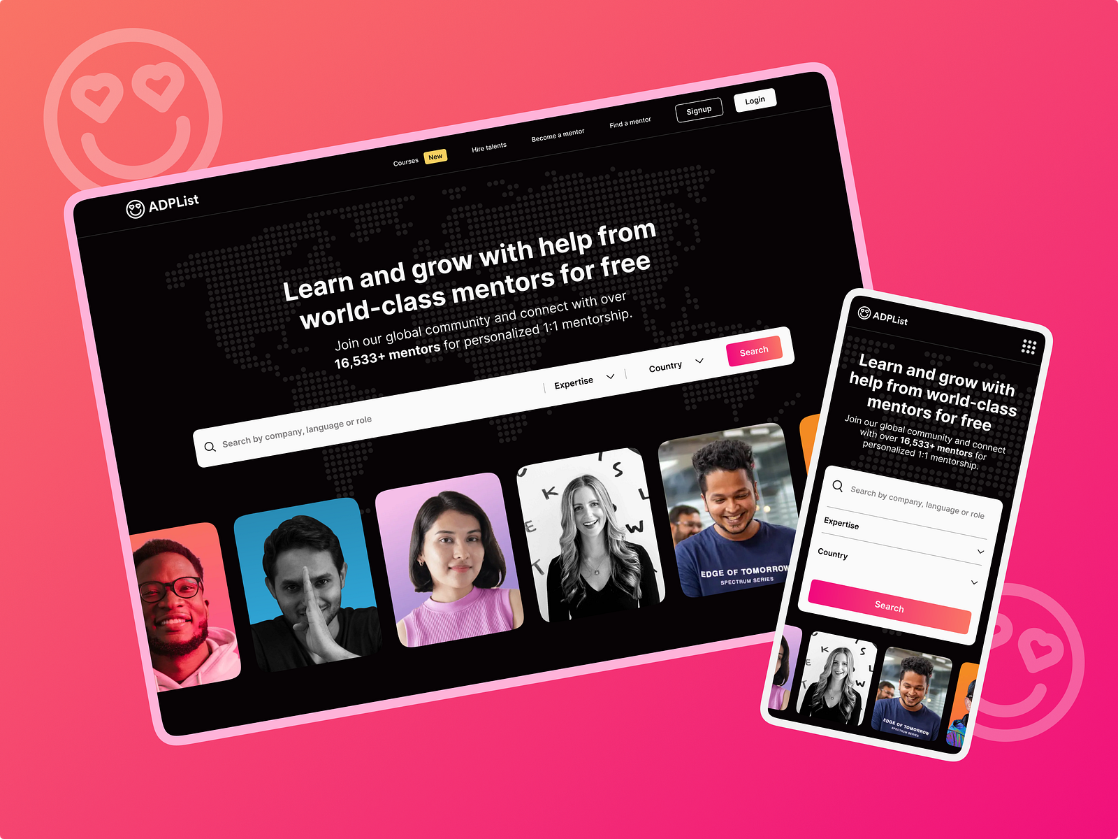Mentor-Mentee Hero Section UI Design by Yash soni on Dribbble