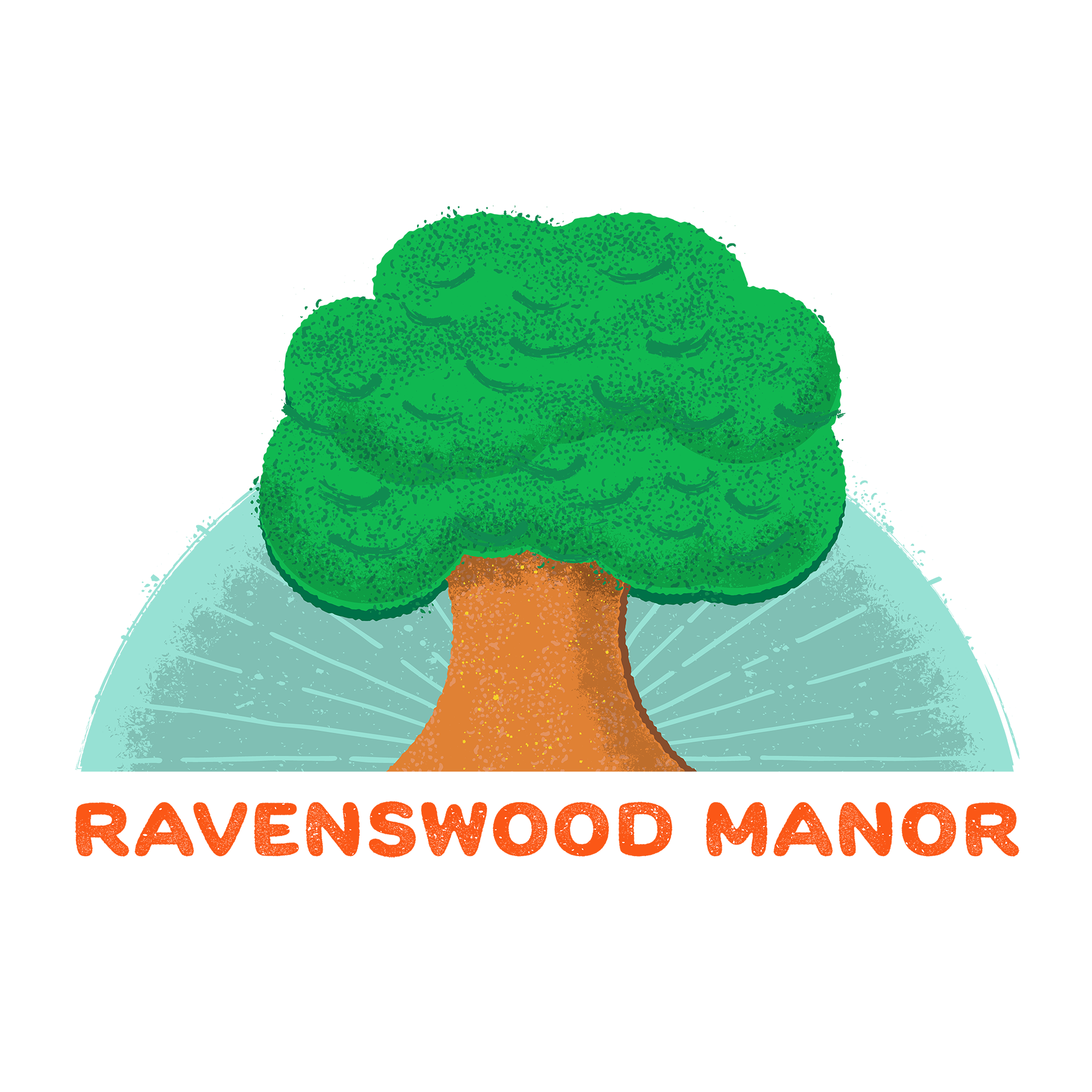 Ravenswood Manor Historic District in Chicago, Illinois beautification birch chicago city emblem foliage forest green spaces greenery historic district illustration leaves logo midwest neighborhood neighbors oak ravenswood t shirt design trees
