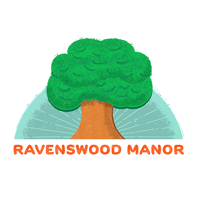 Ravenswood Manor Historic District in Chicago, Illinois beautification birch chicago city emblem foliage forest green spaces greenery historic district illustration leaves logo midwest neighborhood neighbors oak ravenswood t shirt design trees