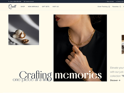 Modern Header Concept - Jewelry Brand big header branding clean ui design ecommerce ecommerce header ecommerce hero ecommerce jewellery jewellery jewellery design jewellery header jewelry jewelry design navigation typography ui user experience user interface ux