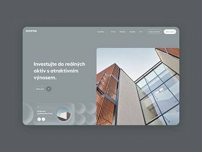 Investment Website branding circle design finance interface investmen minimal minimalism ui ux web webdesign