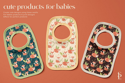 Baby Fox - Watercolor Print & Pattern Design design fabric design graphic design illustration pattern pattern design textile textile design