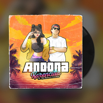 Music Art Cover - Karencitta - Anoona graphic design illustration