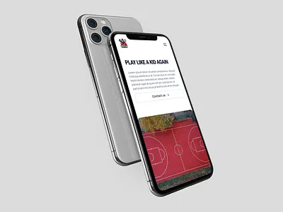 Playground construction company website - Spartan Services basketball court basketball field basketball playground construction company mobile website playground construction responsive web website