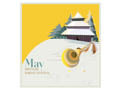 Dhungri Forest Festival graphic design illustration indian festivals shimla