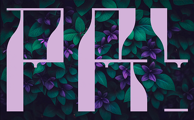 PRYANIK — Decorative Typeface composition decorative floral font layout midjourney typeface typography