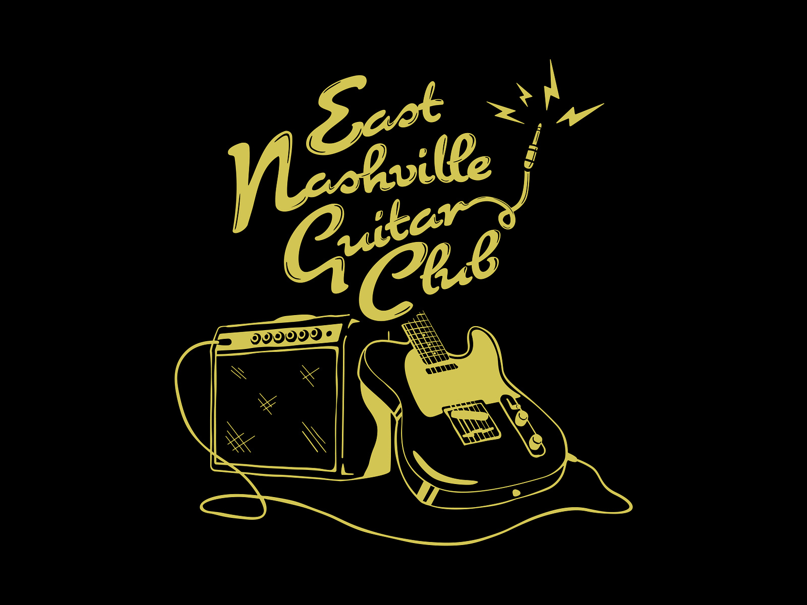 East Nashville Guitar Club by Frank Fruehan on Dribbble