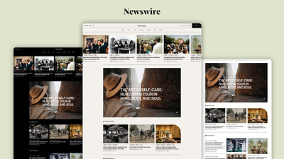 Newswire - Ghost Theme blog content ghost ghost theme graphic design magazine website