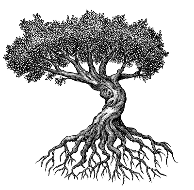 The Tree Illustration Collection by Steven Noble artwork design drawing engraving etching illustration illustrator ink line art logo nature scratchboard steven noble tree trees woodcut