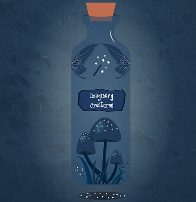 Imaginary Creatures aftereffect animation glass bottle graphic design illustration illustrator imaginary imaginary creatures magic motion graphics