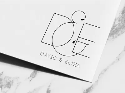 Modern Minimalist Wedding Logo Design bespoke wedding logo custom monogram custom wedding logo design illustration logo luxury logo luxury wedding logo wedding logo wedding monogram