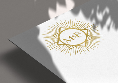 Art Deco Wedding Logo Design bespoke wedding logo custom monogram custom wedding logo design illustration logo luxury logo luxury wedding logo wedding logo wedding monogram