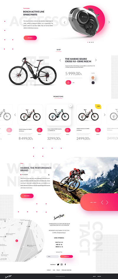 Bike store design design dropshipping store homepage design illustration landing page design logo online store shopify web design website design