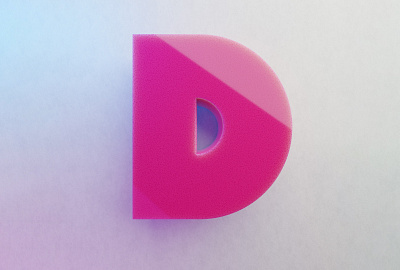 36 Days of Type: D 3d blender letters type design