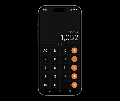 Daily UI Challenge Calculator calculator daily ui mobile calculator ui