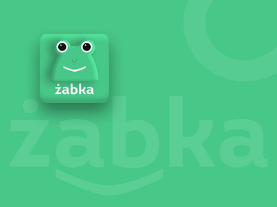Zabka icon/Daily UI Day#005 dailyui design frog gren frod icon icon zabka shop logo neomorfism web designer