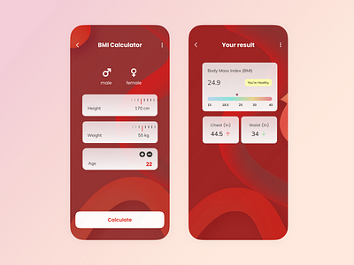 DailyUI 004: BMI Calculator app branding calculator bmi dailyui design figma interface user interface ux