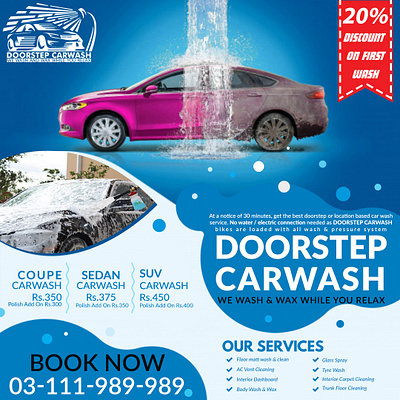 Brochure Design For Car Wash Company brochures flyer graphic design logo design pumphlets