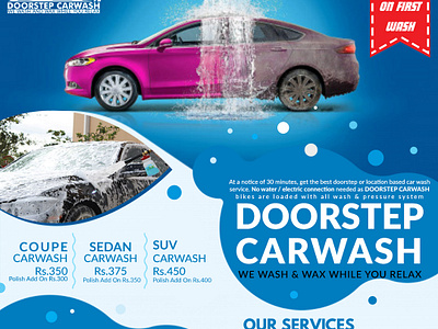 Brochure Design For Car Wash Company brochures flyer graphic design logo design pumphlets