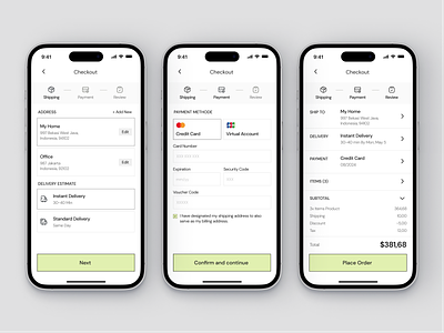 SNKR - Checkout Flow address branding checkout checkout flow checkout page concept credit card figma payment review order shipping cart ui user interface
