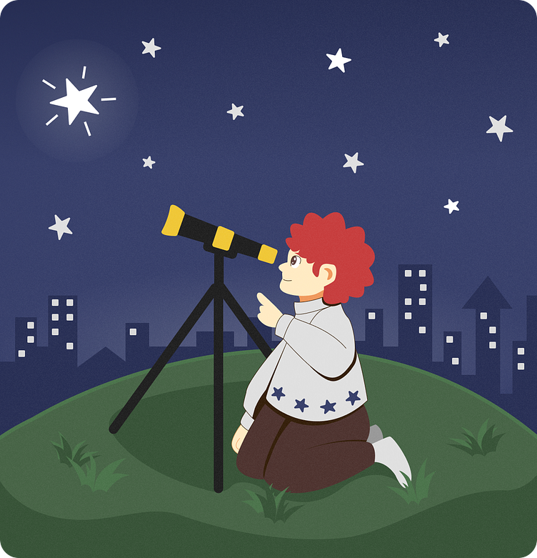 Stargazing by James Feeman on Dribbble