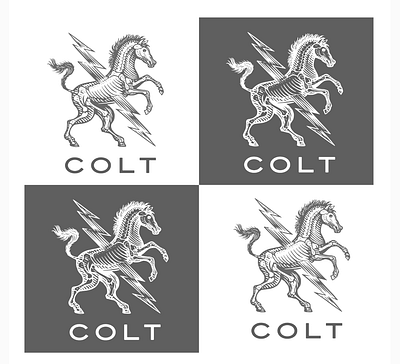 This Is Colt Logomark Illustrated by Steven Noble artist artwork branding design drawing engraving etching illustration illustrator ink line line art linocut logo logo identity logos scratchboard steven noble woodcut