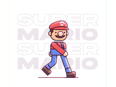 Super Mario Walk Animation animation motion supermario walk walk animation