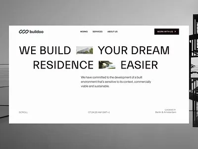 [ANIMATED] Architect Landing Page Design animation architect landing page clean ui landing page real estate landing page ui ui animation ui interaction uidesign uiux website animation