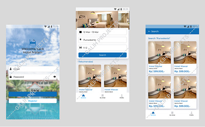 UI UX Design for Vacation Hotel app branding design graphic design illustration logo typography ui ux vector