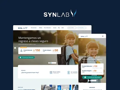 Synlab l Laboratory Website clinical health healthcare healthcare industry laboratory latam medical