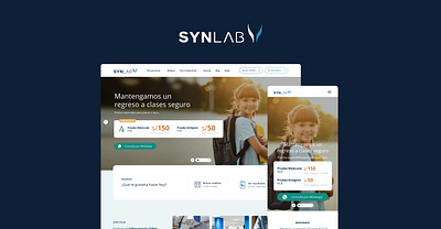 Synlab l Laboratory Website clinical health healthcare healthcare industry laboratory latam medical