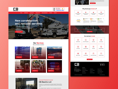 CB Electric LLC WordPress Web Design branding design graphic design illustration logo minimal typography ui ux vector