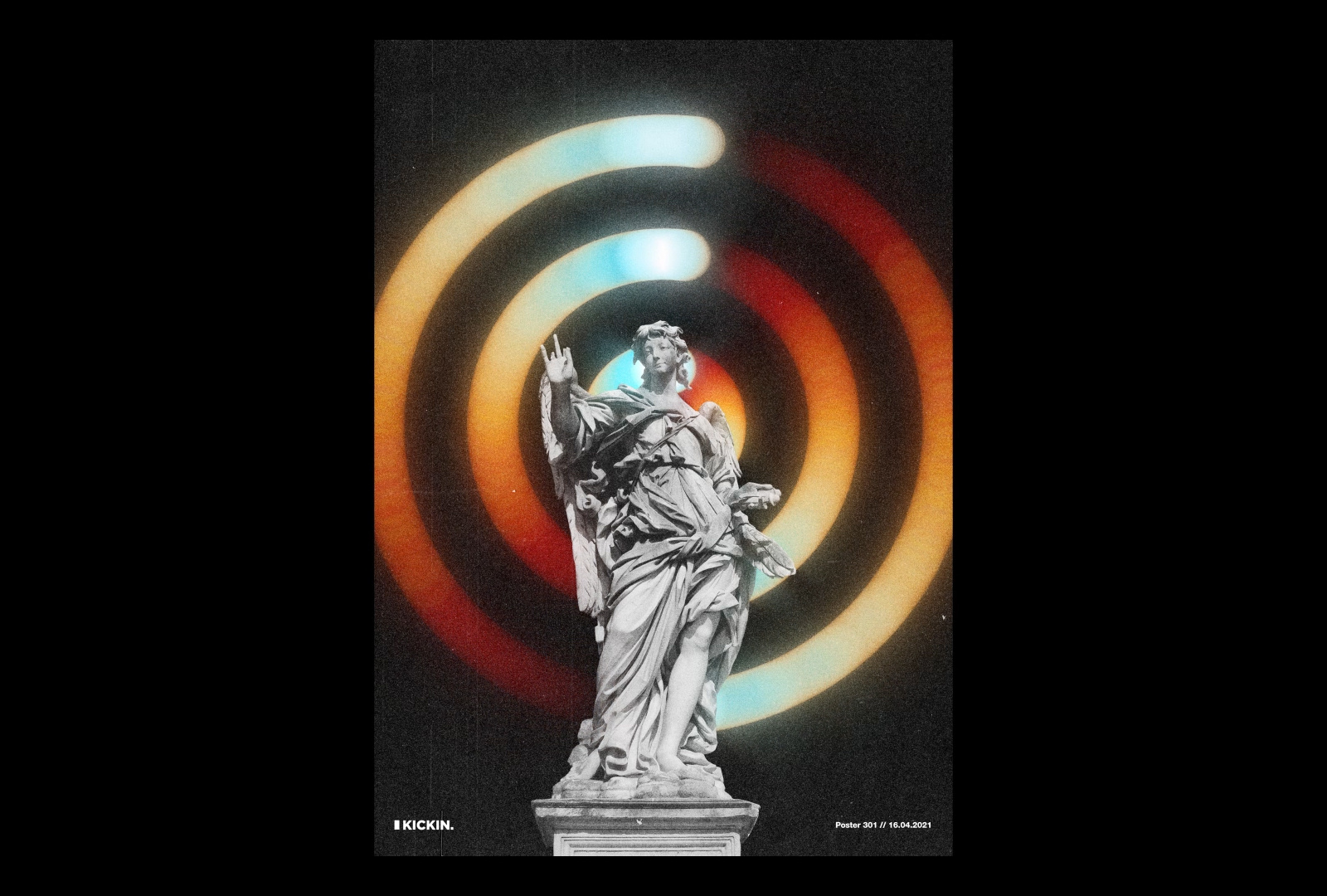 Kickin - Kinetic Typography Poster #302 animation design experimental gradients graphic design kicin kinetic kinetictype kinetictypography motion motion graphics poster typography vibrant