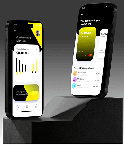 Money Mobile Banking app design illustration ui ux