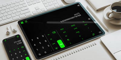 Calculate Mobile App app design illustration ui ux