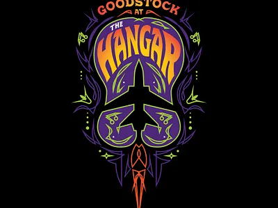 Goodstock at the Hangar community concert event fundraiser good guitar hangar jet music nonprofit plane