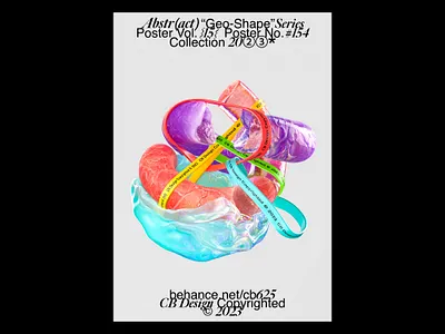 CB Design PC-154 3d 3dposter c4d c4dart cinema4d colorful composition dailyrender keyvisual kv layout maxon poster redshift typography