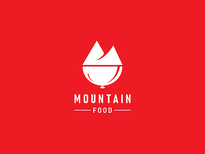 Mountain Food Logo | Food Mountain | Food Logo | Restaurant Logo brand design branding food food app logo food logo food love food lover food mountain logo good food graphic design logo logo design love mountain minimal minimalist logo mountain mountain food logo restaurants restaurants logo valley