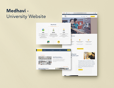 Medhavi - An University Website adobe xd branding chennai design graphic design hyderabad ui university university website web design website website design