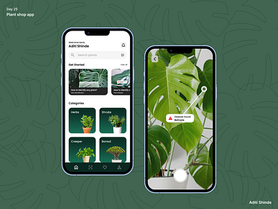Plant shop app #023 appdesign dailyui design figma graphic design ui uiux ux
