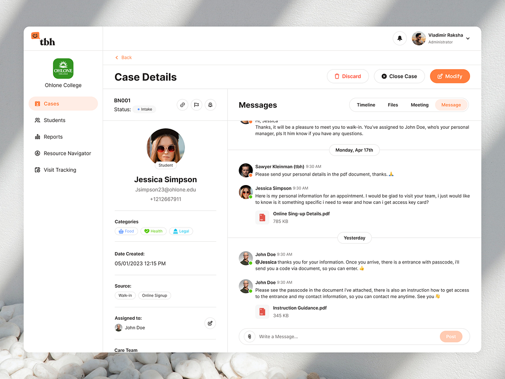 Messages - Web Management Platform by Vladimir Rakshâ on Dribbble