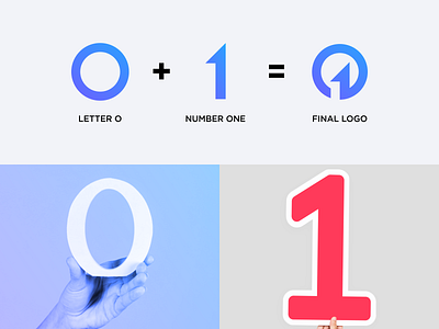 Letter O + Number One Logo brand branding color design illustration letter o letter o logo logo logo designer number one one one logo prio hans typography ui ux vector