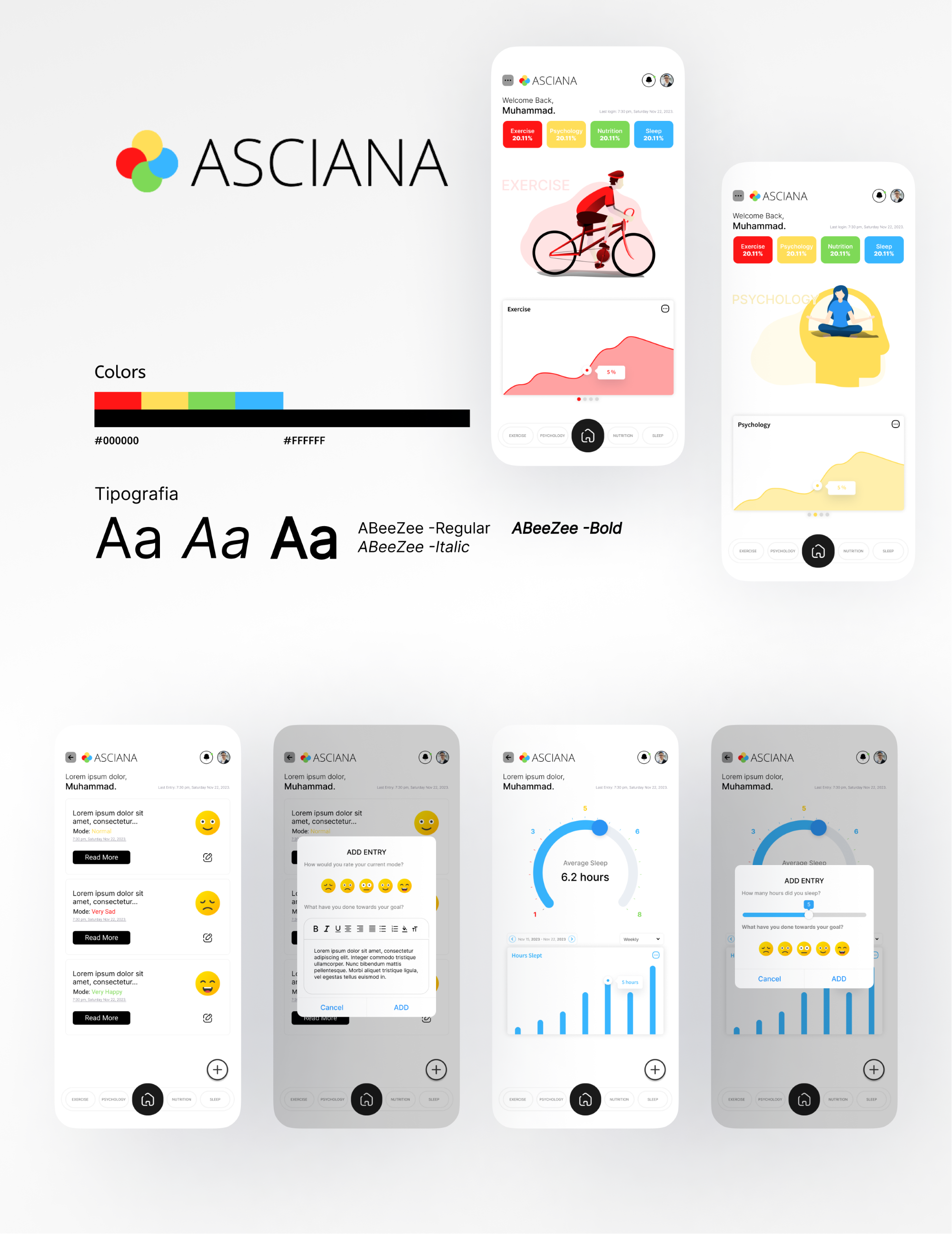 Fitness App animation branding design figma graphic design illustration logo minimal modern new ui ui ui design web design