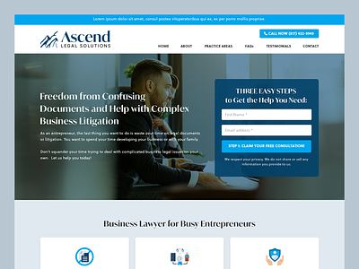 Ascend Legal Solutions // Web Design law law firm law firm web design lawyer legal legal solution