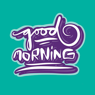 Good morning alphabet branding calligraphy coffee design early font good graphic design illustration lettering logo morning procreate script sketch swing type typography