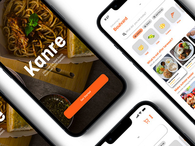 Kanre food app app branding design graphic design illustration logo typography ui ux vector