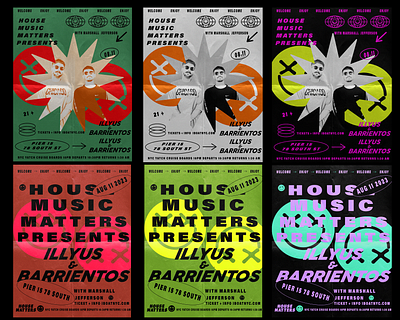 House music matters flyers branding flyer graphic design