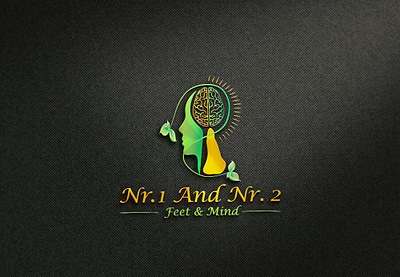 Feet and mind therapy logo foot