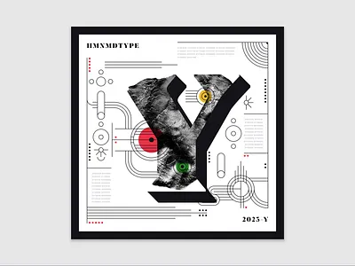 36 Days of Type | Y (2023) 36days y 36daysoftype 36daysoftype10 abstract design experimental experiments graphicdesign illustration type typography y