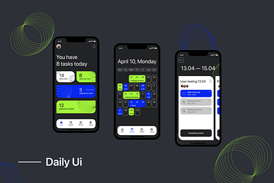 Task Manager App dailyui uxui app design ui ux